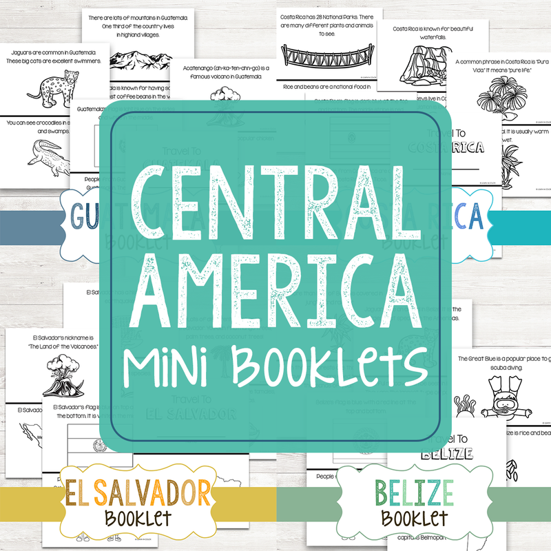 Central America Mini Booklets