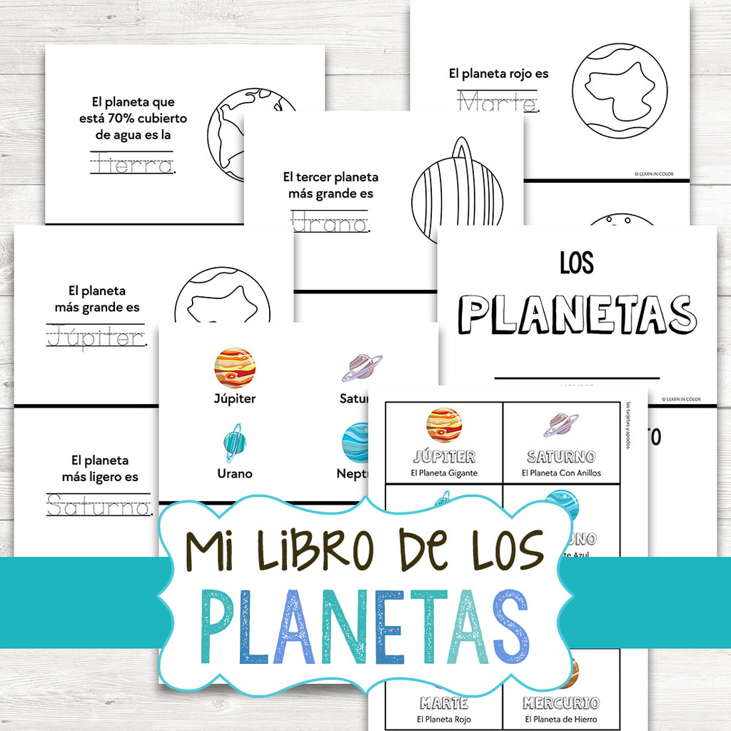 My Book of Planets - English & Spanish