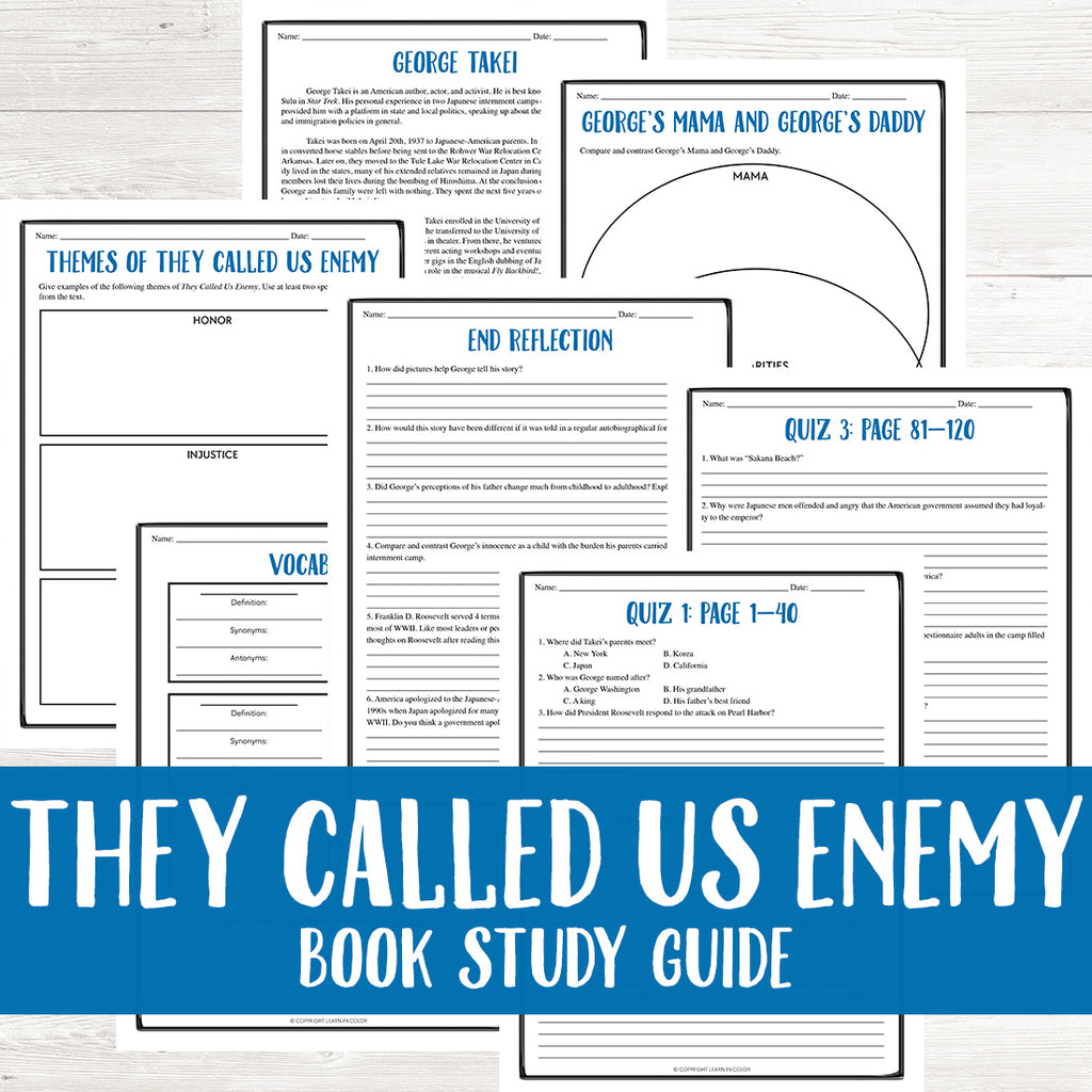 They Called Us Enemy by George Takei Book Guide