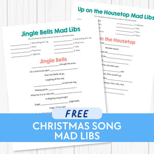 Christmas Song Mad Libs