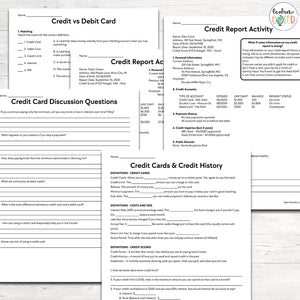Credit Cards Introduction (Presentation and Student Activities)