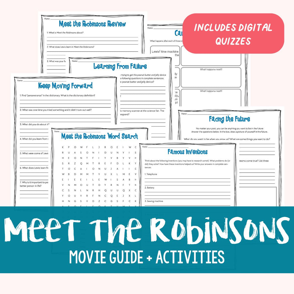 Meet the Robinsons Movie Study <h5><b>Grades:</b> 3-6 </h5>