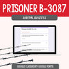 Prisoner B-3087 Novel Study w/Digital Quizzes