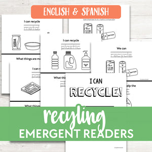 My Book About Recycling - English & Spanish