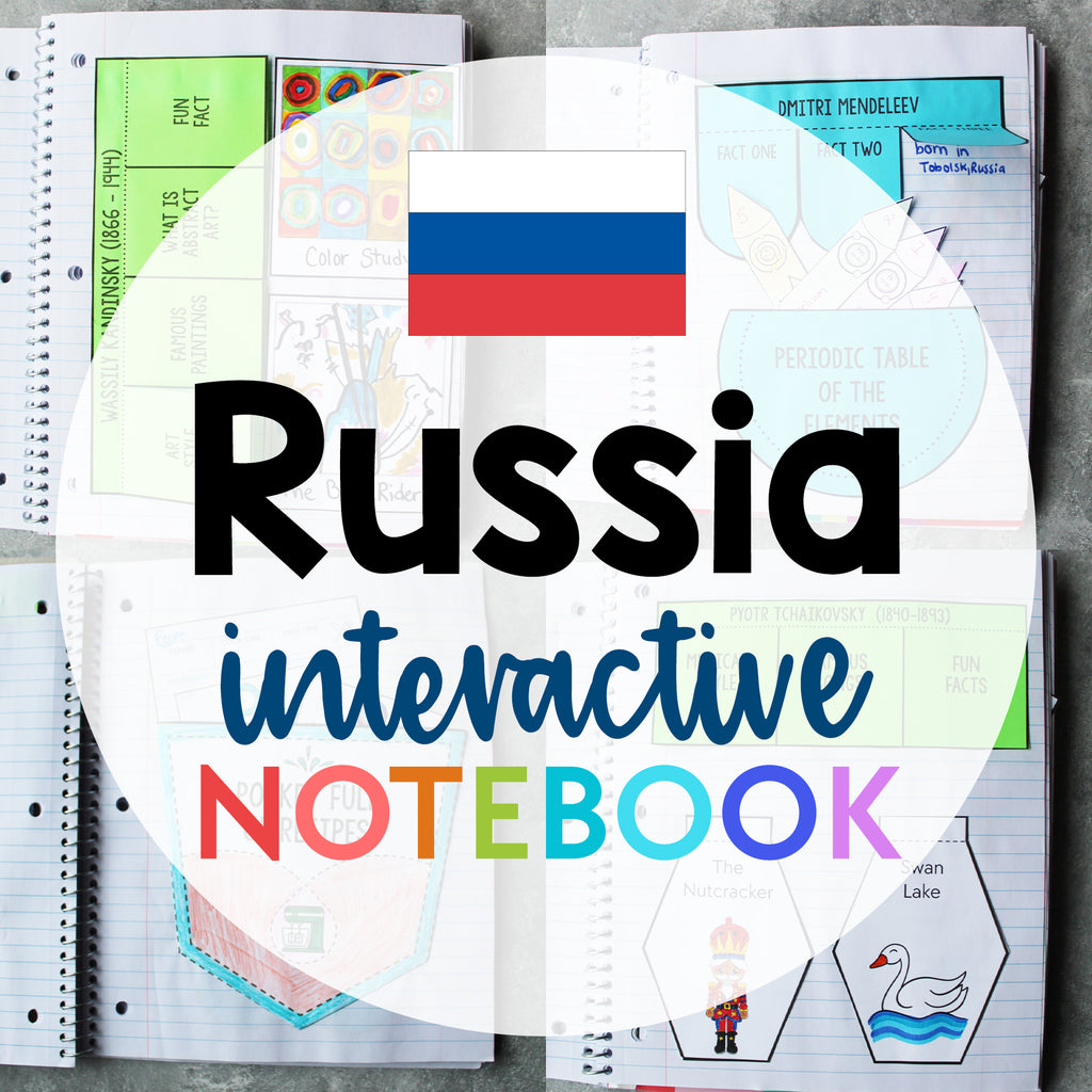 Russia Interactive Notebook <h5><b>Grades:</b> 2-5 </h5>