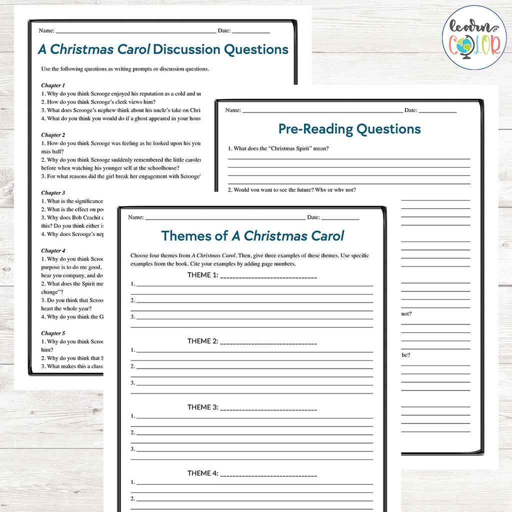 A Christmas Carol Novella Guide  <h5><b>Grades:</b> 5-7 </h5>