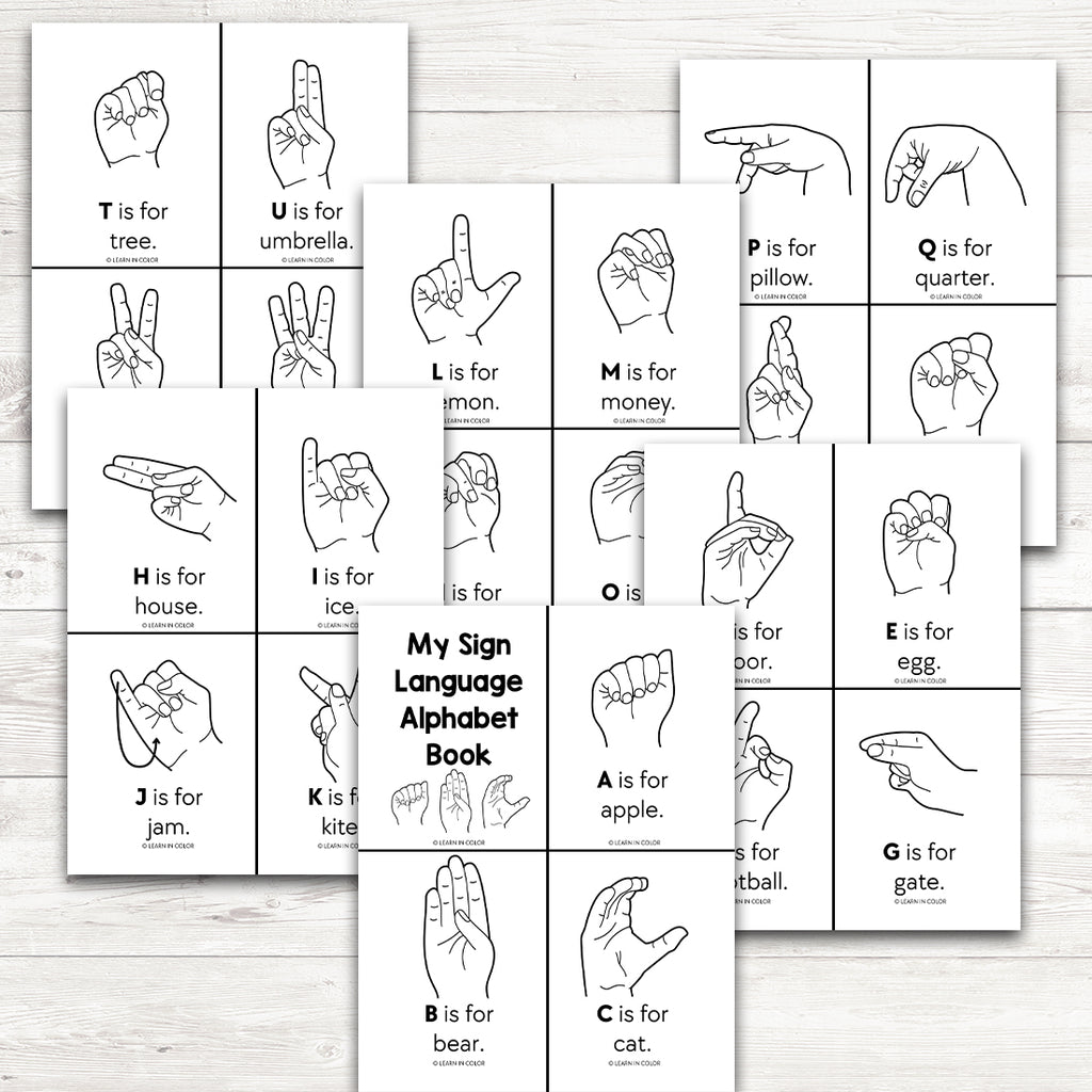 American Sign Language Booklet