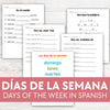 Los días de la semana / Days of the Week in Spanish