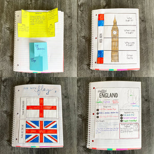 England Interactive Notebook <h5><b>Grades:</b> 2-5 </h5>