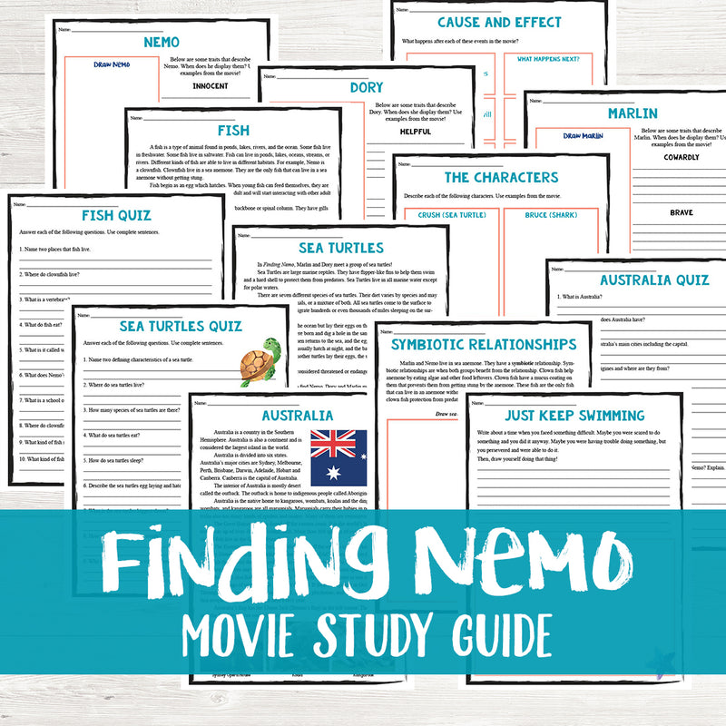 Finding Nemo Movie Study