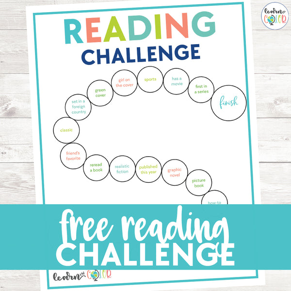 Free Reading Challenge – Learn in Color