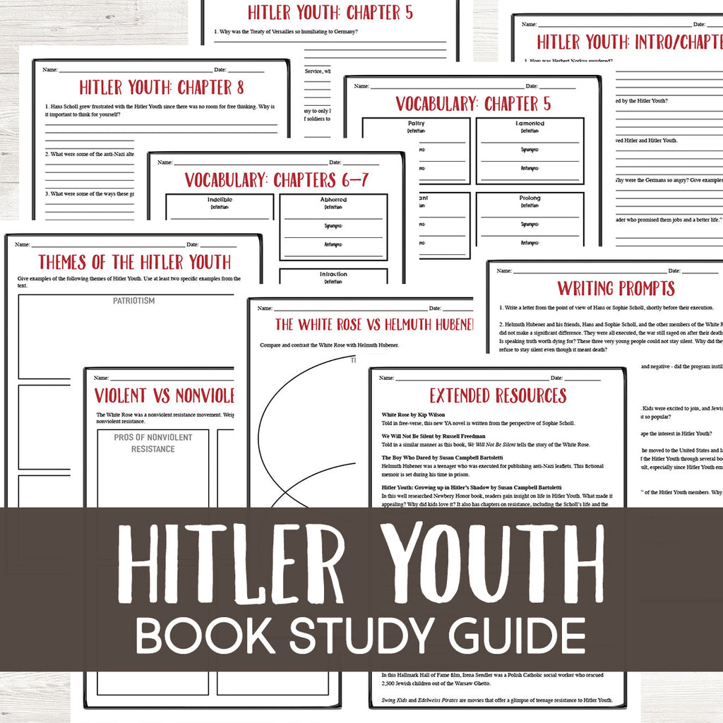 Hitler Youth: Growing Up in Hitler's Shadow Book Study  <h5><b>Grades:</b> 7-9 </h5>