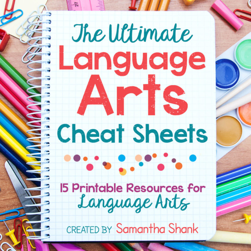 The Ultimate Language Arts Cheat Sheets<h5><b>Grades:</b> 4-8 </h5>