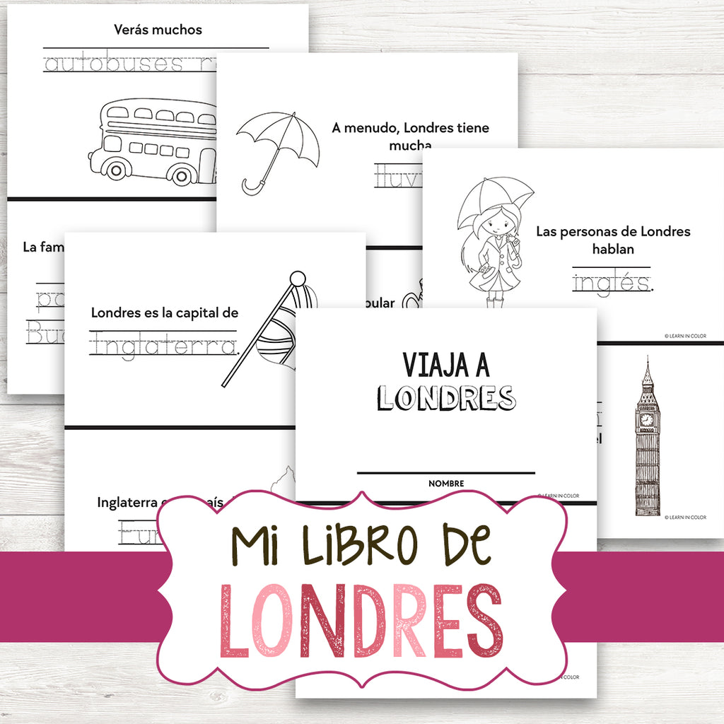 My Book about London - English & Spanish