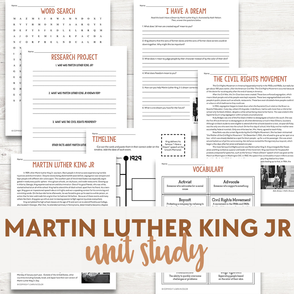 Martin Luther King Jr. Activities