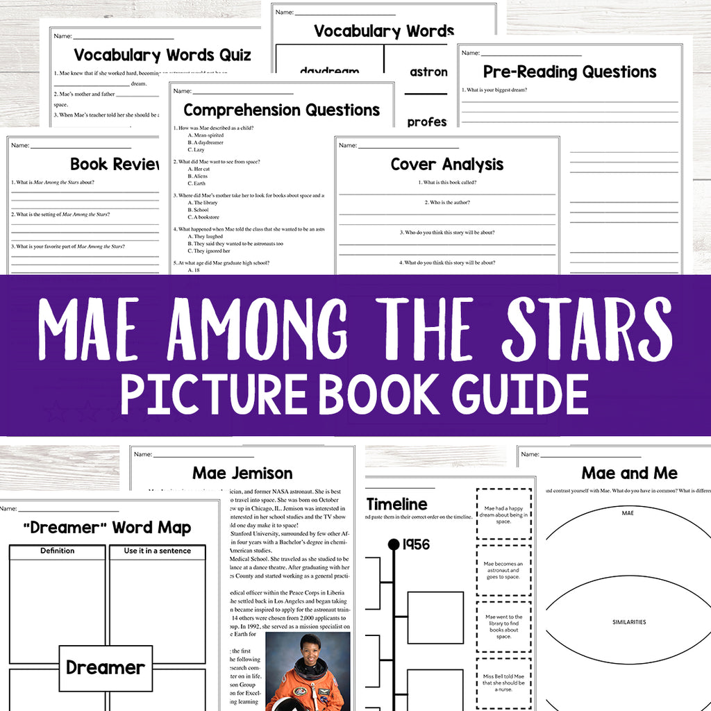 Mae Among the Stars Picture Book Study <h5><b>Grades:</b> 3-5</h5>