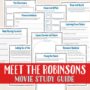 Meet the Robinsons Movie Study <h5><b>Grades:</b> 3-6 </h5>