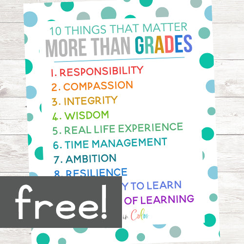 10 Things That Matter More Than Grades