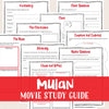 Mulan Movie Study <h5><b>Grades:</b> 3-6 </h5>