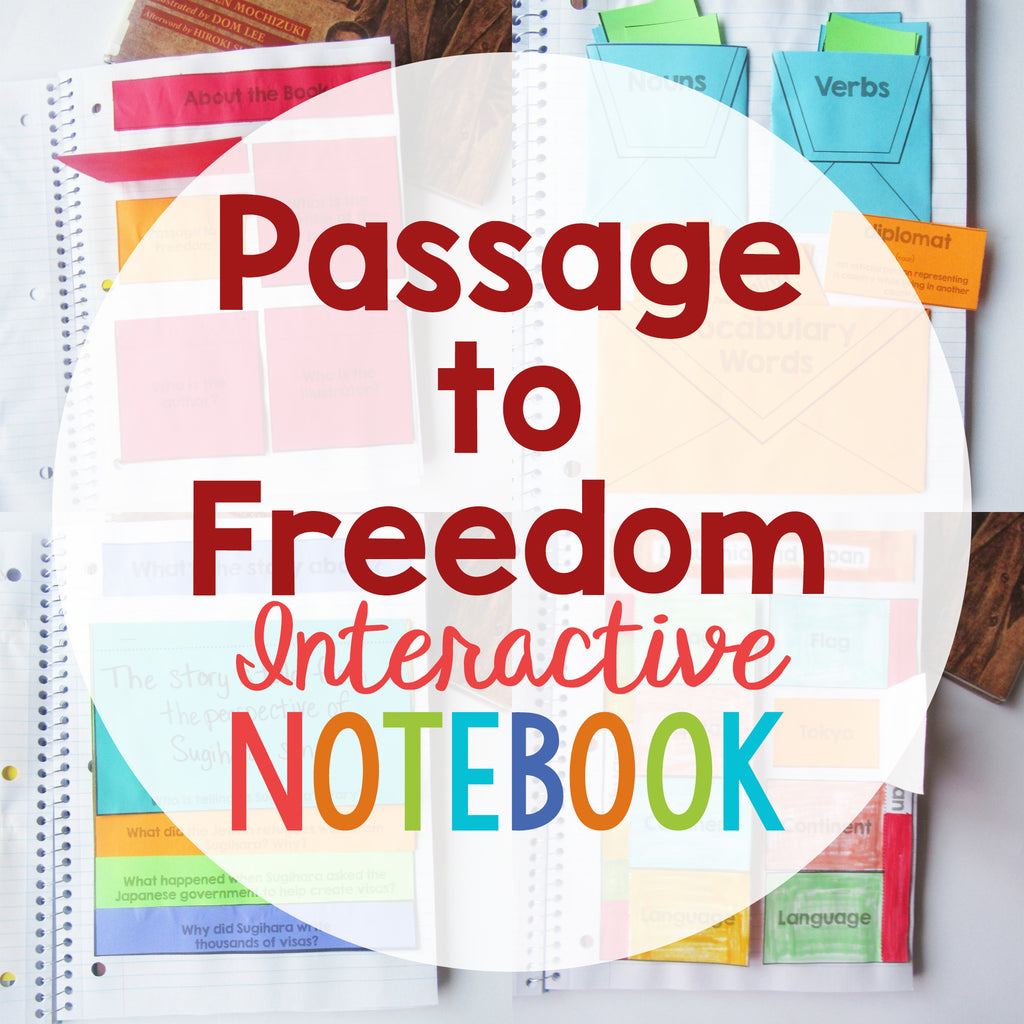 Passage to Freedom Interactive Notebook <h5><b>Grades:</b> 3-5 </5>