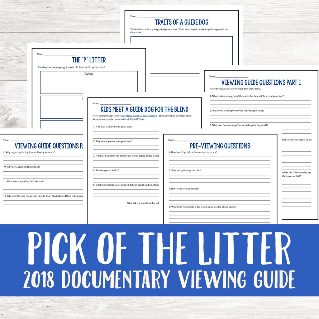 Pick of the Litter (2018) Viewing Guide