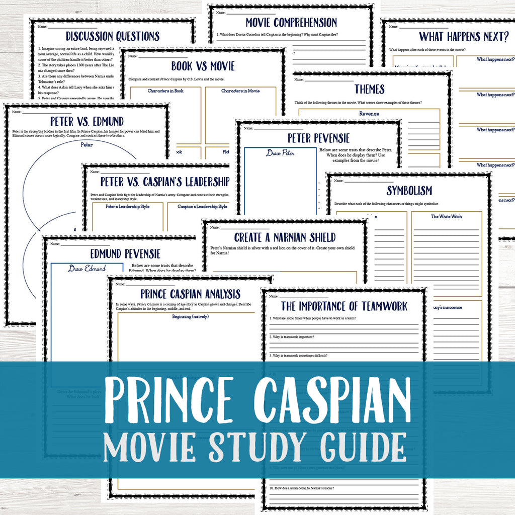 Prince Caspian Movie Study <h5><b>Grades:</b> 5-8 </h5>