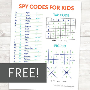 Spy Codes for Kids