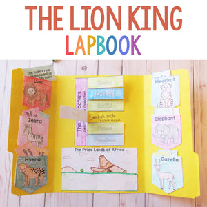 The Lion King Lapbook <h5><b>Grades:</b> 2-4 </h5>