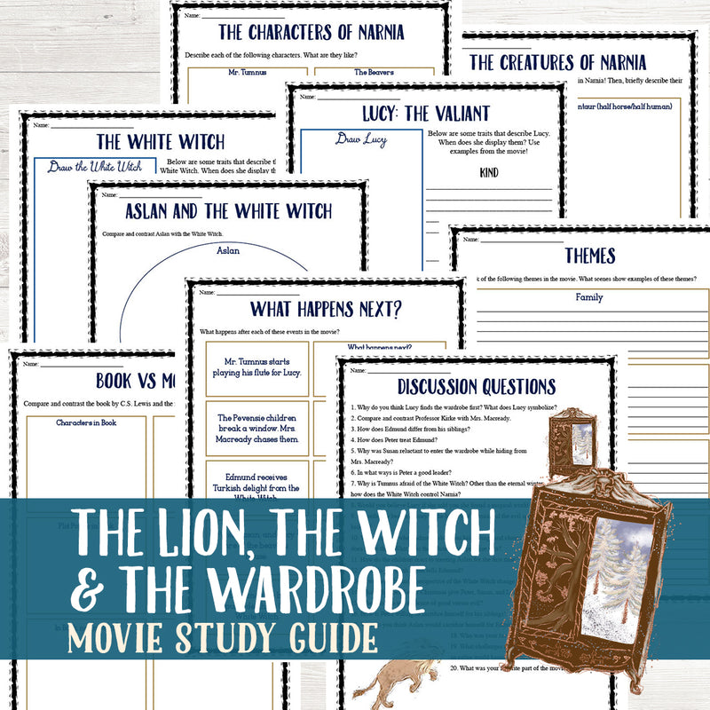 The Lion, the Witch, and the Wardrobe Movie Study <h5><b>Grades:</b> 5-8 </h5>