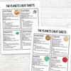 Planets Lapbook Interactive Notebook + Cheat Sheets <h5><b>Grades:</b> 4-7 </h5>