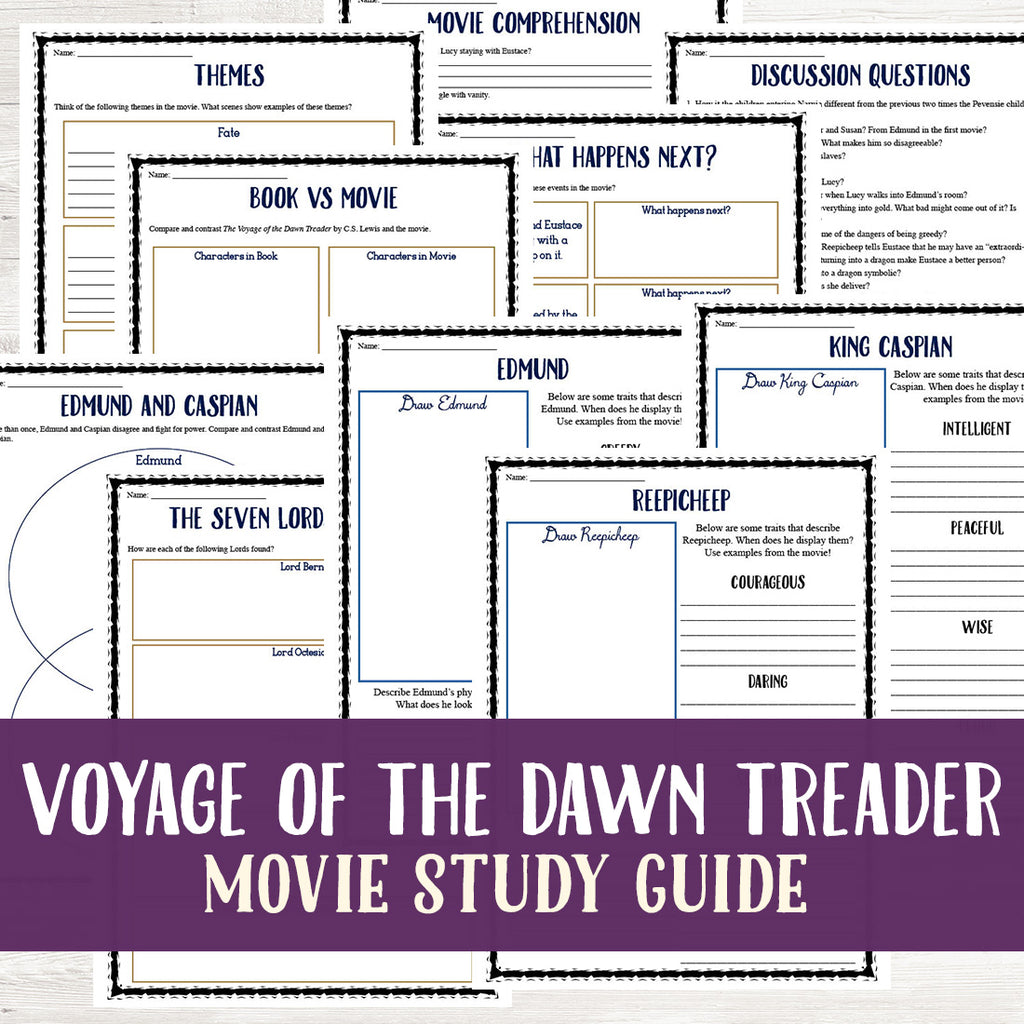 The Voyage of the Dawn Treader Movie Study <h5><b>Grades:</b> 6-8 </h5>