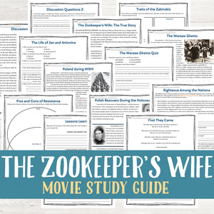 The Zookeeper's Wife Movie Study <h5><b>Grades:</b> 9-12 </h5>