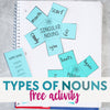 Types of Nouns Winter Activity