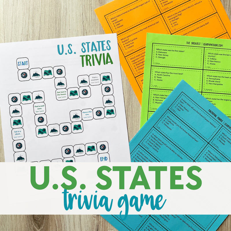 U.S. States Geography Game