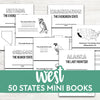 West - US States Mini Books
