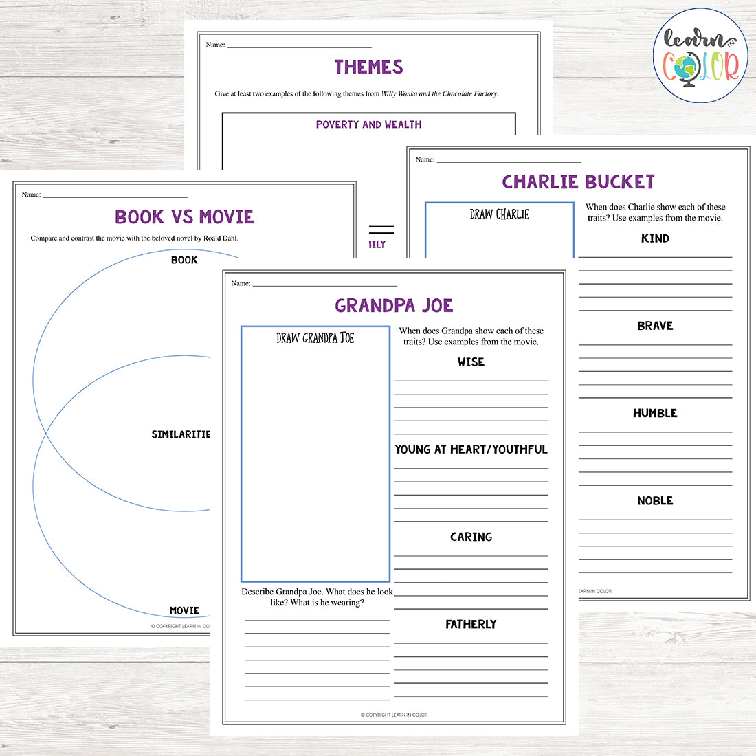 Willy Wonka and the Chocolate Factory Movie Study Grades: 5-7 – Learn in Color willy-wonka-and-the-chocolate-factory-movie-study-grades-5-7-learn-in-color
