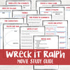 Wreck It Ralph Movie Study <h5><b>Grades:</b> 4-7 </h5>