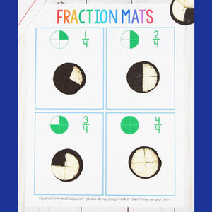 Oreo Fraction Mats <h5><b>Grades:</b> 2-5 </h5>